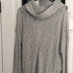 Gray Lush Cowl Neck Sweater Size Medium